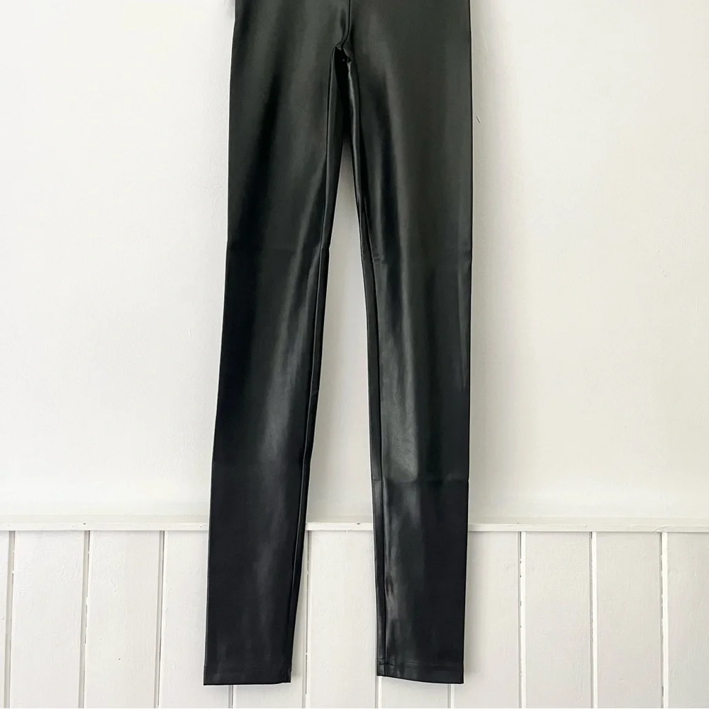 Aritzia Wilfred Free Black Daria Vegan Leather Pant Leggings Size XXS - Picture 5 of 16